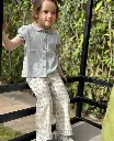 Pantalón ancho flores orgánicas