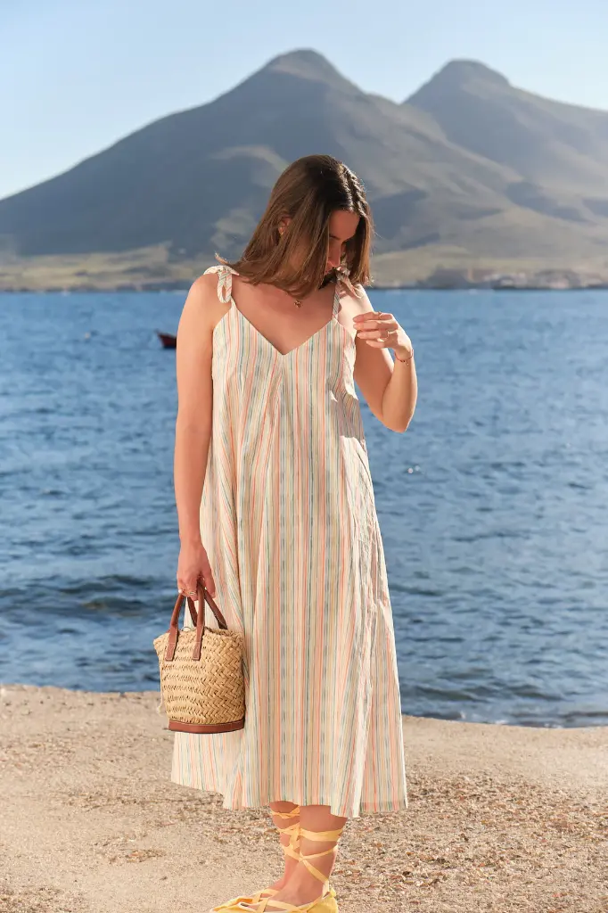 Vestido rayas mujer 