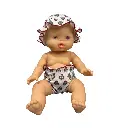 Ropa de muñeca baño 'Florecitas d'été'