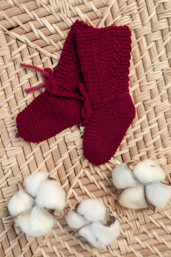 Patucos Ochitos Burdeos 