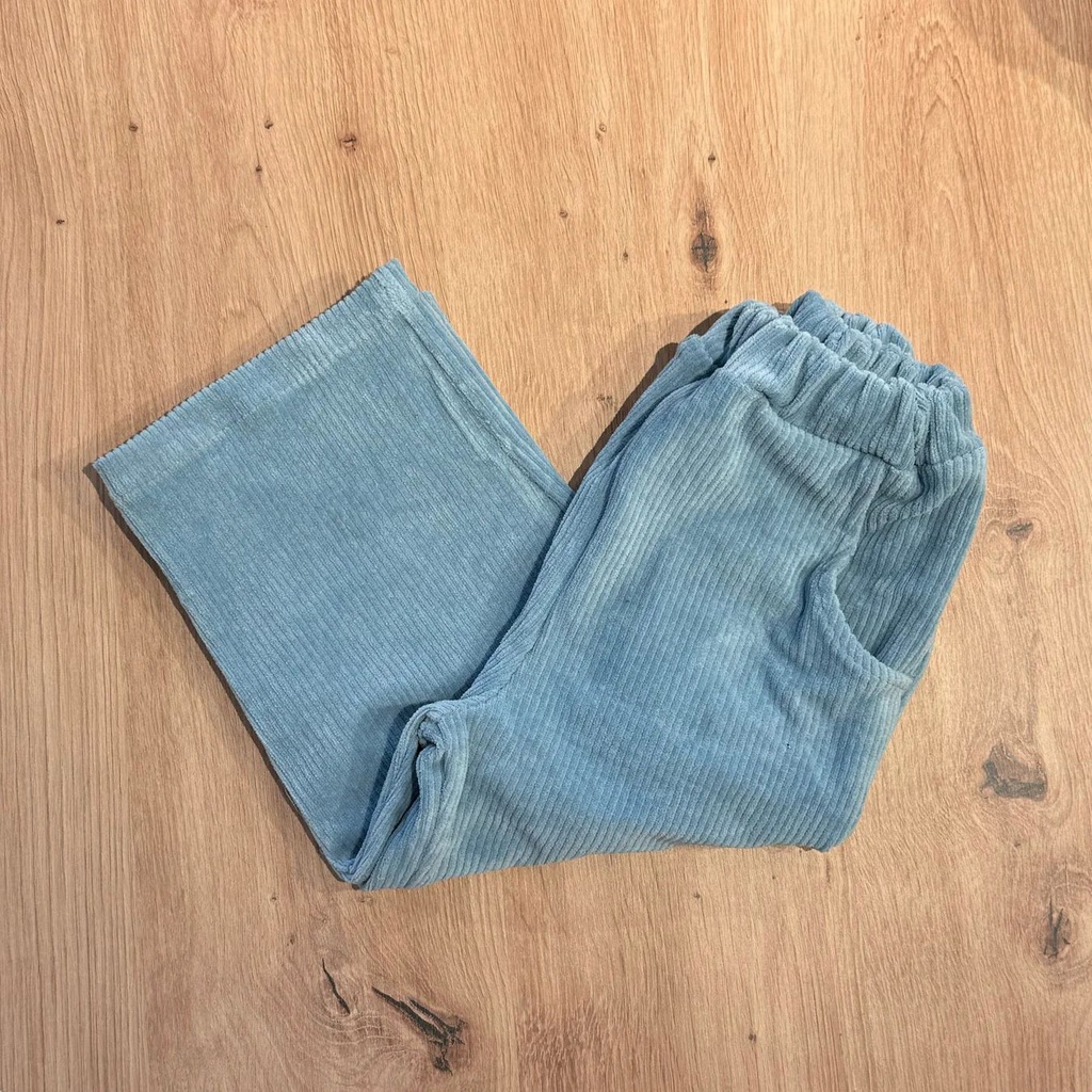 Pantalón Zurbano pana azul