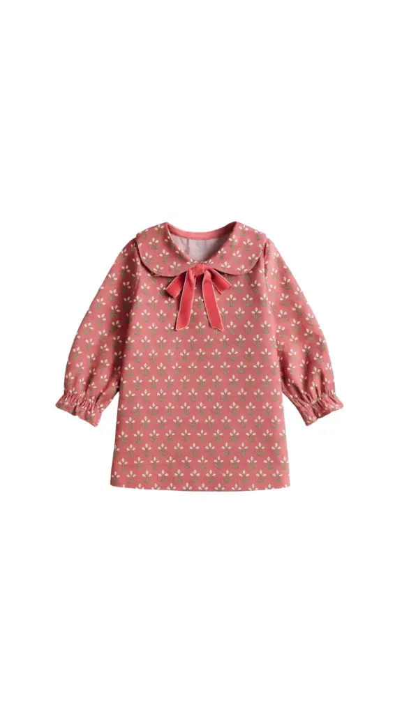 VESTIDO CUELLO REDONDO DE FLORES JAIPUR