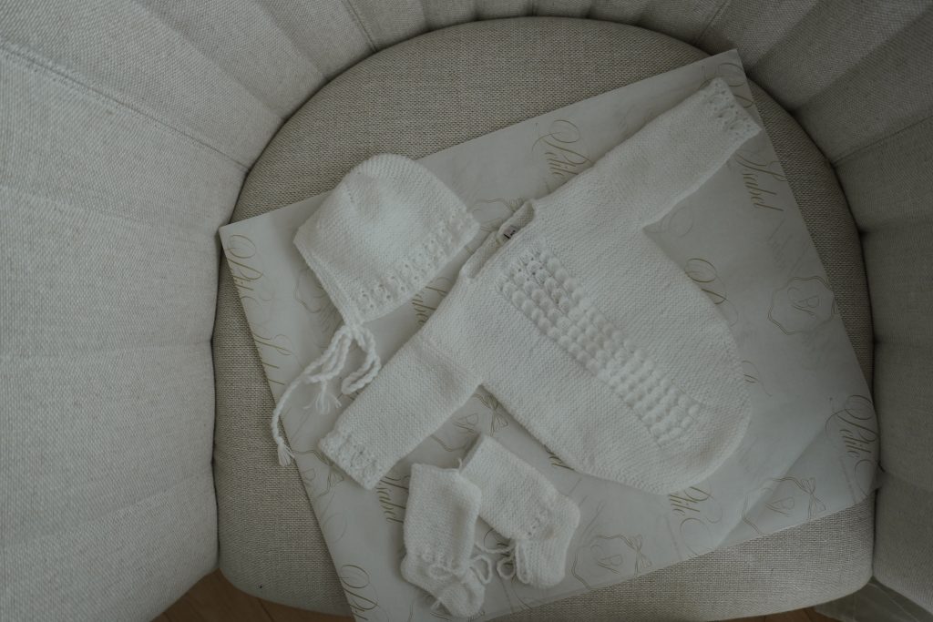 Set bodie de punto Ochos | Blanco 