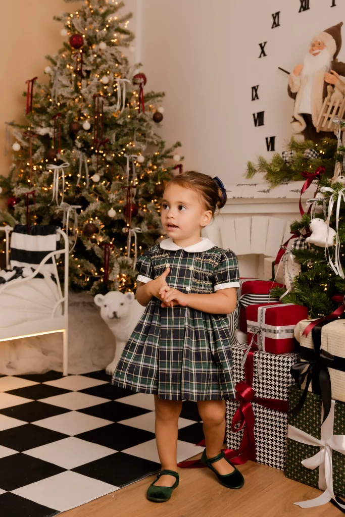 Vestido Oliva | Escocés azul