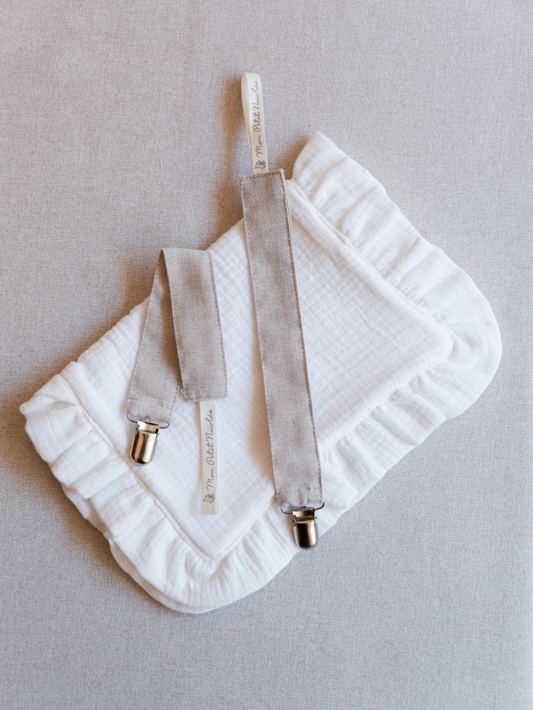 Chupetero lino tostado