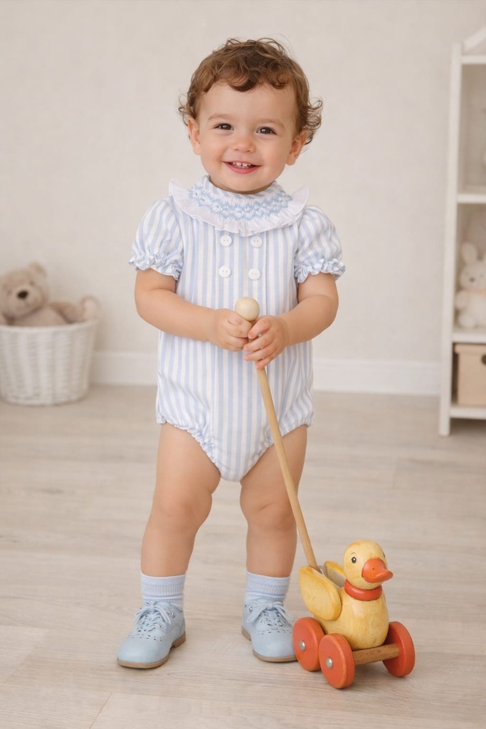 PELELE CAPRI RAYAS AZUL