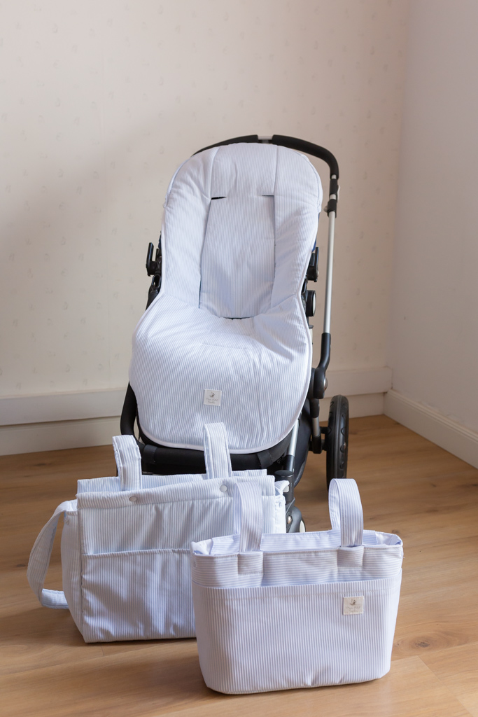  Funda silla universal rayita azul 