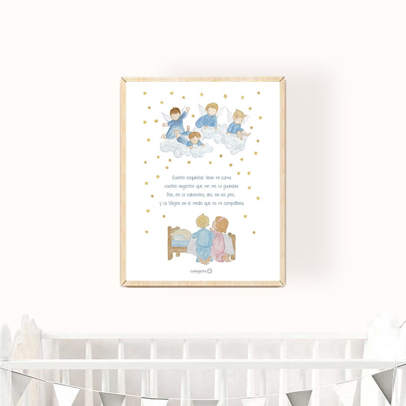 Lámina oración cuatro esquinitas 