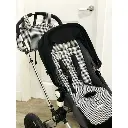 Colchoneta Universal Vichy Negro 