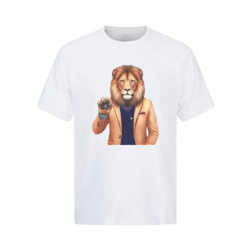 Camiseta León Papá Blanca 