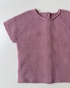 Jersey liso rosa empolvado manga corta