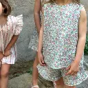 Pantalón corto flores colores 