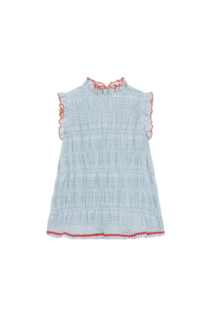 VESTIDO VICHY AZUL ZIGZAG 