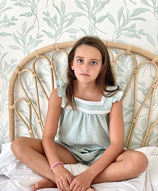 Pijama niña fénix verde 