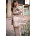 Bolsa patines vichy y flor 