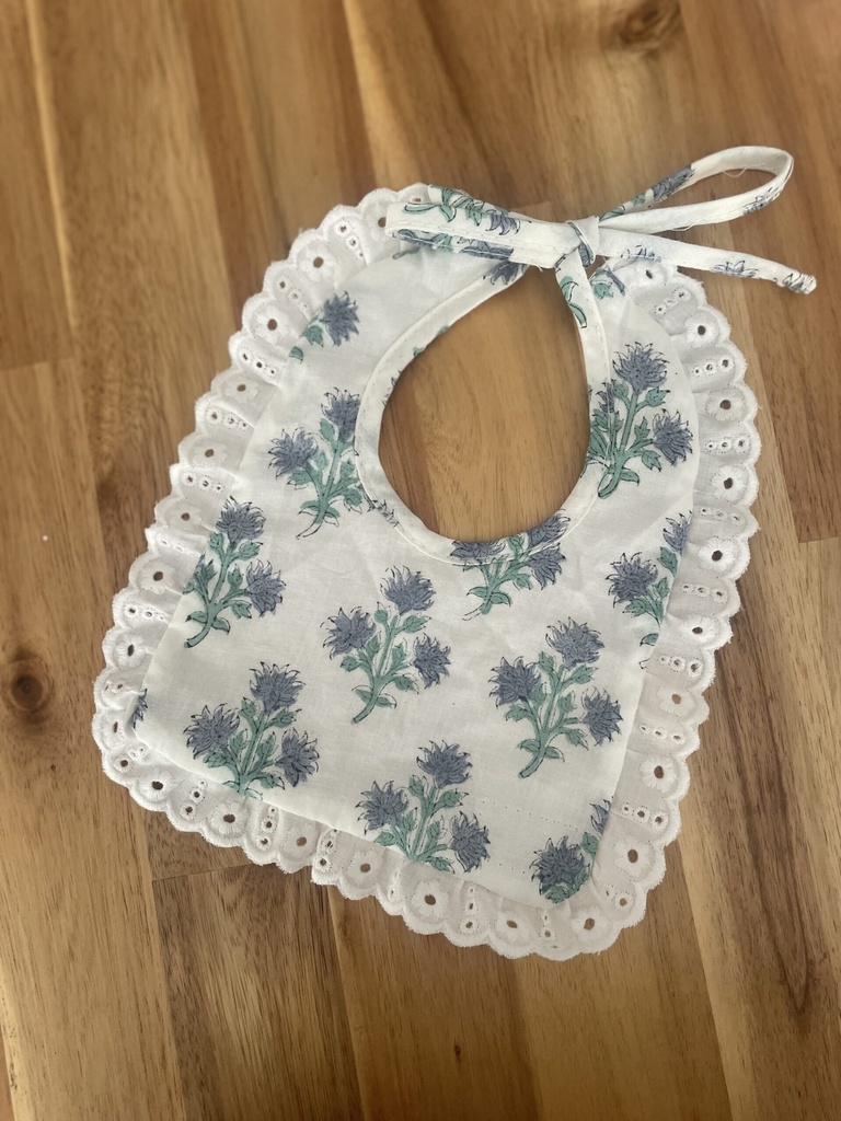 Babero tira bordada FLOR JAIPUR