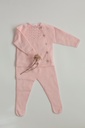 Jersey de espiga con polainas rosa bebé