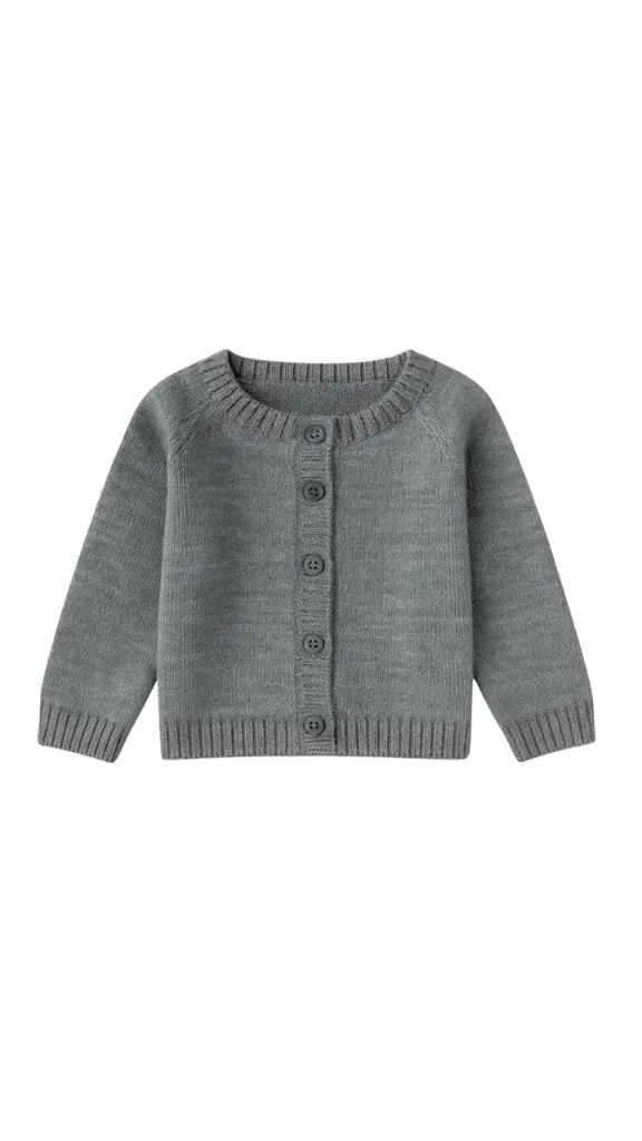 CHAQUETA LANA MERINO GRIS OSCURO