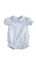 PELELE MANGA ABULLONADA RAYAS AZULETTI CON MARGARITA