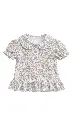 BLUSA MANGA ABULLONADA FLORES SILVESTRINI