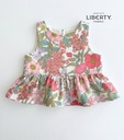 Blusa volantes Buganvilla Flores y Rayas