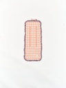 Colchoneta vichy rosa con volante Nile