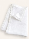 Arrullo bambula blanco con puntilla