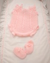 Pelele + Patucos Rosa petit