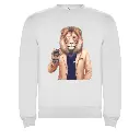 Sudadera León Papá Blanca