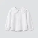 Blusa petalos oxford blanco