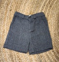 Pantalón corto espiga gris