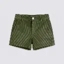Pantalón corto pana verde caza
