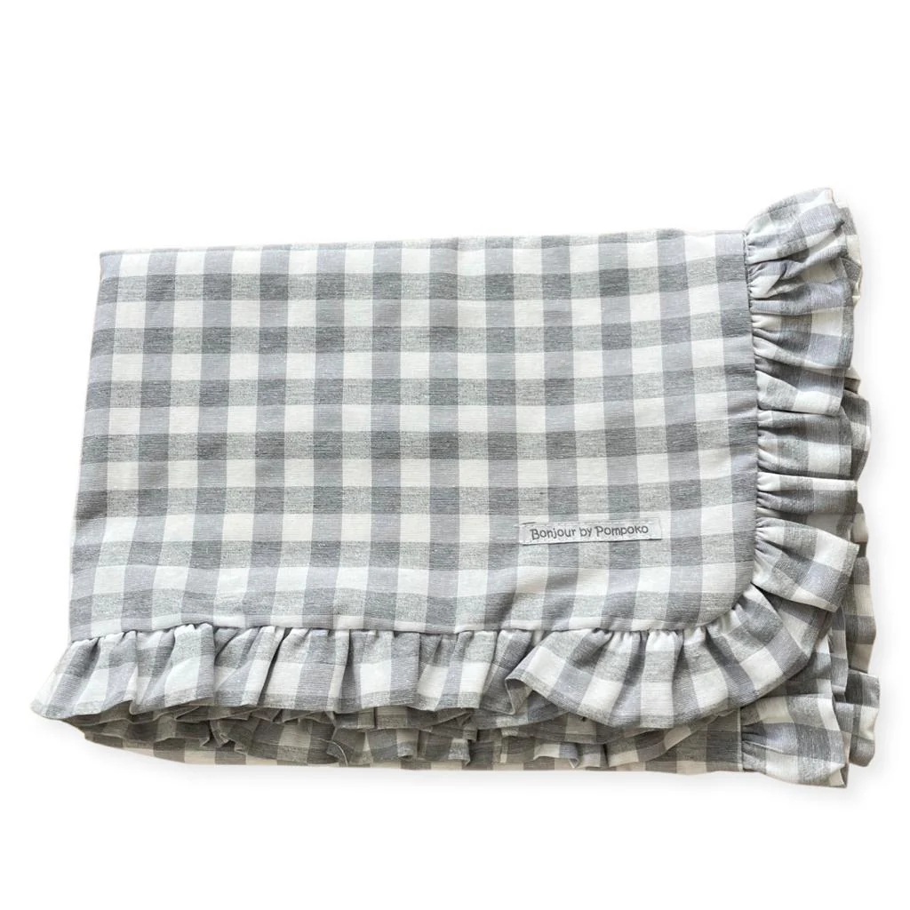 Colcha Vichy Gris Plus 