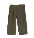 Pantalón micropana pinzas kaki