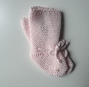 Patuco liso rosa bebé 