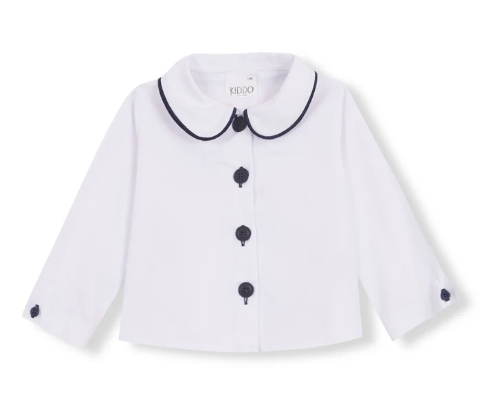 camisa bebe oxford vivo azul