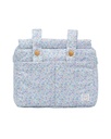 Bolso carrito Pequeño Begonias Azul